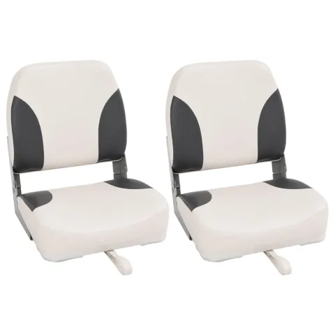 vidaXL Scaune pliabile pentru barcă 2 buc. cu spătar înalt 41x36x48 cm