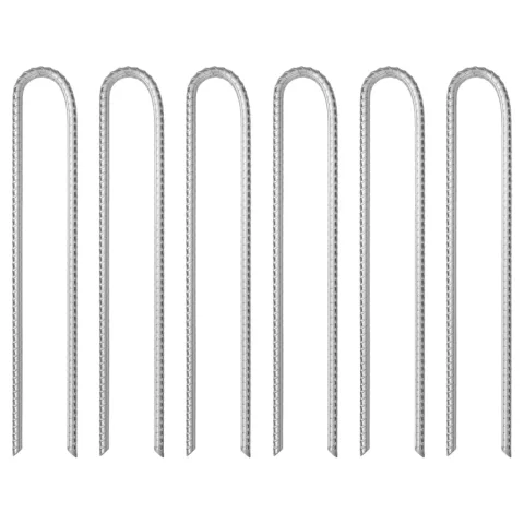 vidaXL Țăruși de cort, 6 buc., 37 cm, Ø10 mm, oțel galvanizat