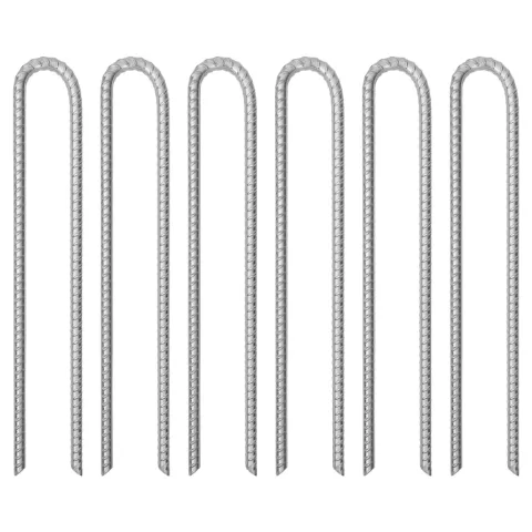 vidaXL Țăruși de cort, 6 buc., 41,5 cm, Ø12 mm, oțel galvanizat