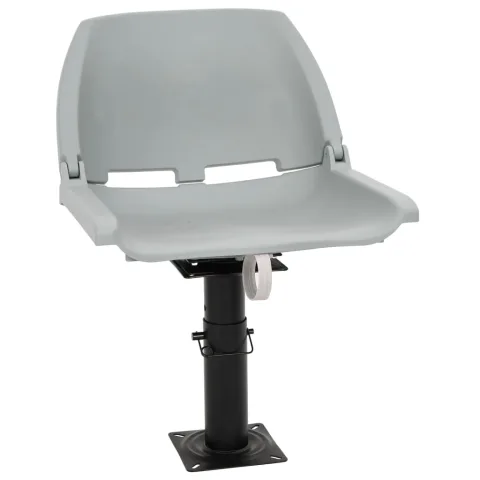 vidaXL Scaun barcă cu piedestal, reglabil în înălțime, rotativ la 360°