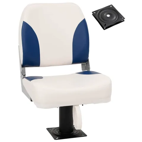 vidaXL Scaun barcă, cu piedestal pivotant la 360°
