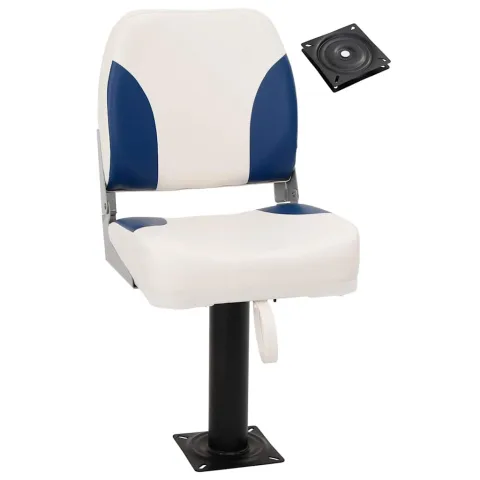 vidaXL Scaun barcă, cu piedestal pivotant la 360°