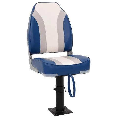 vidaXL Scaun barcă cu piedestal, reglabil în înălțime, rotativ la 360°