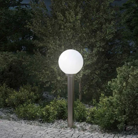 vidaXL Stâlp luminos 80 cm oțel inoxidabil IP44