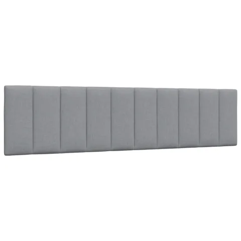 vidaXL Pernă tăblie de pat, Hanko, gri deschis, 200 cm, material textil