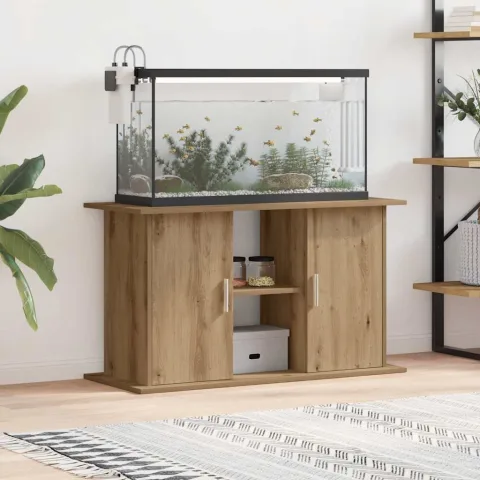 vidaXL Suport pentru acvariu, stejar artizanal, 101x41x58 cm, lemn stratificat