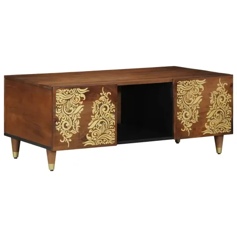 vidaXL Masă de cafea Maro miere 100 x 54 x 40 cm Lemn de mango solid