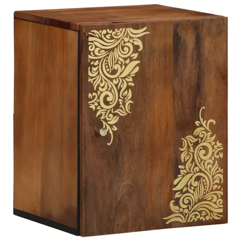 vidaXL Dulap de perete Maro miere 38 x 33 x 48 cm Lemn de mango solid