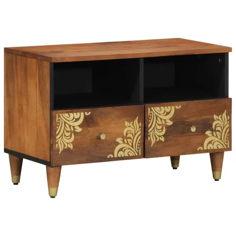 vidaXL Cabinet TV Maro miere 70 x 33 x 46 cm Lemn de mango solid