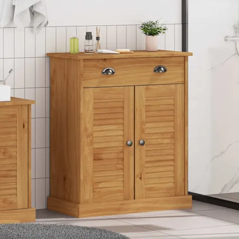 vidaXL Dulap de Baie cu raft VIGO Maro și Maro Miere 68 x 34 x 80 cm