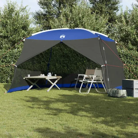 vidaXL Cort cu plasă de țânțari Albastru Azur 380 x 380 x 225 cm
