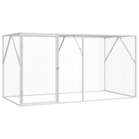 vidaXL Cușcă pentru păsări Antracit 208 x 102 x 108 cm Oțel Galvanizat