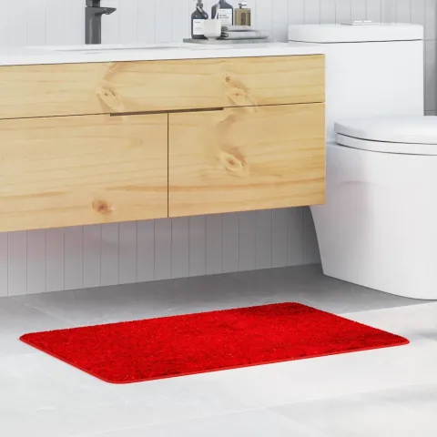 vidaXL Covoare de baie anti-derapante Roșu 60 x 90 cm PP