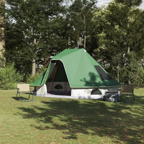 vidaXL Cort Tipi 6 persoană Verde tafta