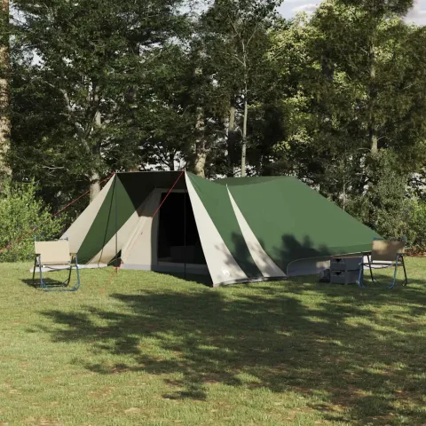 vidaXL Cort Tipi 12 persoană Verde tafta