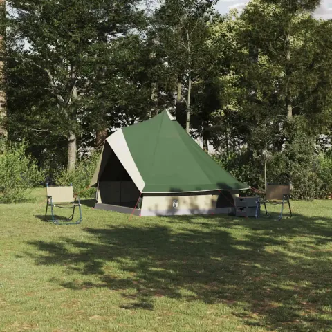 vidaXL Cort Tipi 8 persoană Verde tafta