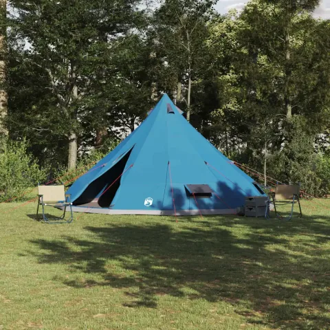 vidaXL Cort Tipi cu acoperiș albastru 560 x 560 x 300 cm tafta