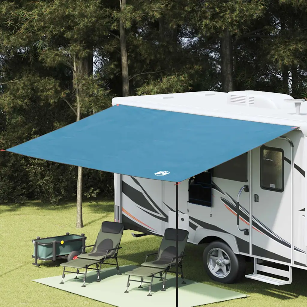 vidaXL Copertină pentru caravană 240 x 460 cm albastru tafta