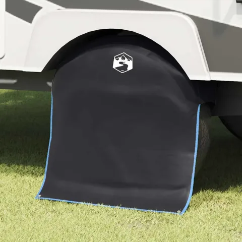 vidaXL Capac de roată Negru și Albastru 108 x 76 cm oxford