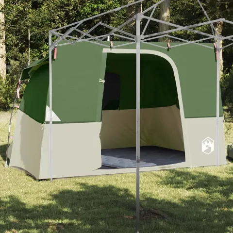 vidaXL Cort interior cu acoperiș Verde 280 x 220 x 176 cm tafta