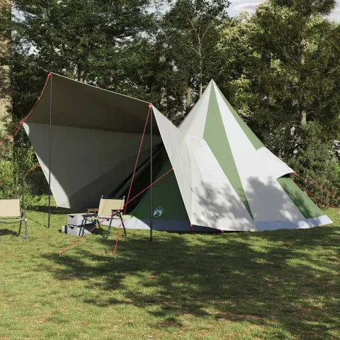 vidaXL Cort Tipi cu acoperiș Verde 510 x 690 x 330 cm tafta