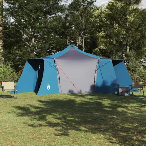 vidaXL Cort Tipi 8 persoană albastru tafta