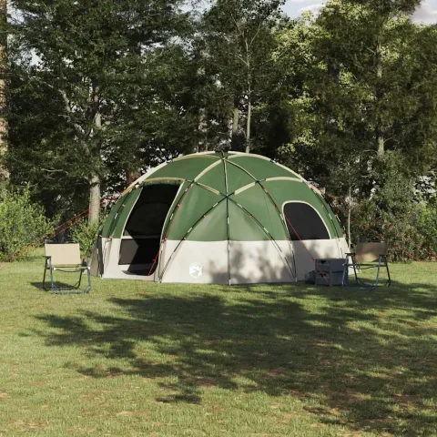 vidaXL Cort cu dome cu acoperiș Verde 475 x 475 x 235 cm tafta