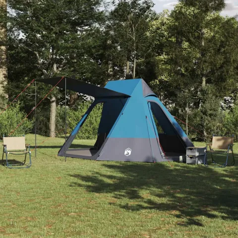 vidaXL Cort de Camping 10 persoană Rezistent la apă albastru tafta