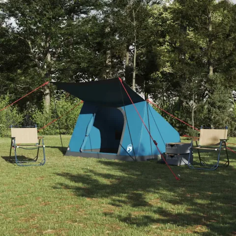 vidaXL Cort de Camping 2 persoană Rezistent la apă albastru tafta