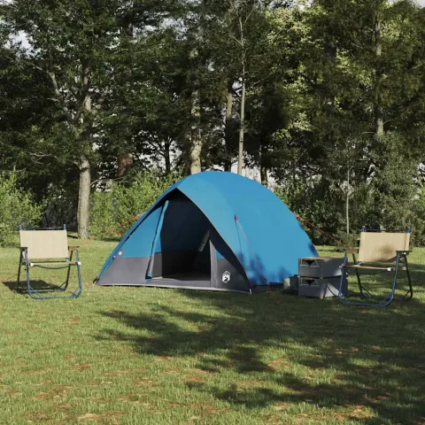 vidaXL Cort de Camping 2 persoană Rezistent la apă albastru tafta