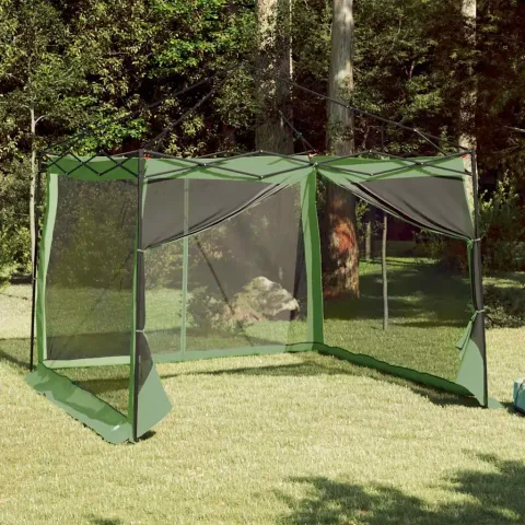 vidaXL Cort interior 6 persoană Verde tafta