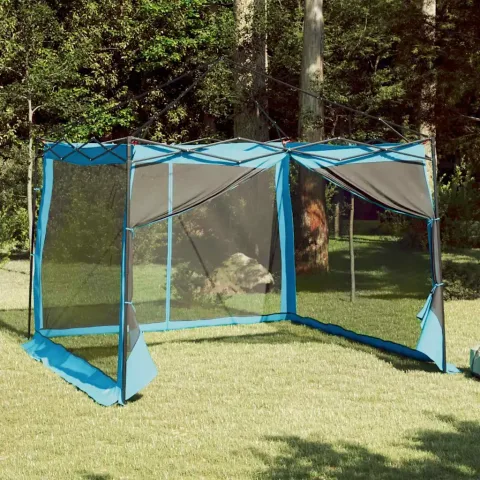 vidaXL Cort interior 6 persoană albastru tafta