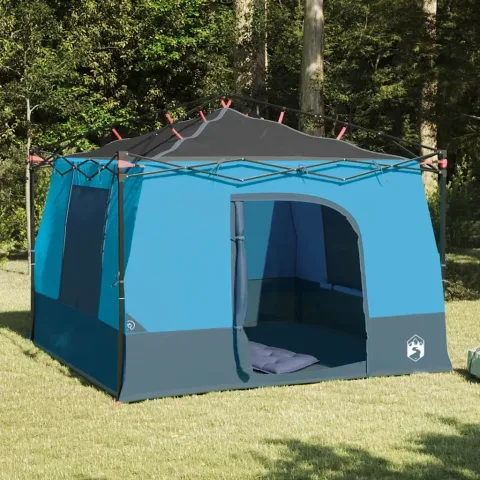 vidaXL Cort interior 6 persoană albastru tafta