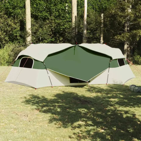 vidaXL Cort interior 8 persoană Verde tafta