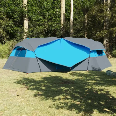 vidaXL Cort interior 8 persoană albastru tafta
