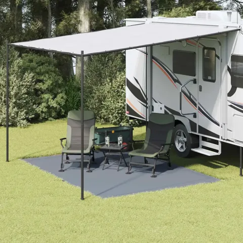 vidaXL Covoare pentru Cort Albastru și Gri 350 x 250 cm Polietilenă