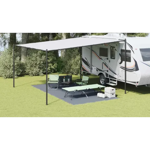 vidaXL Covoare pentru Cort Albastru și Gri 500 x 250 cm Polietilenă