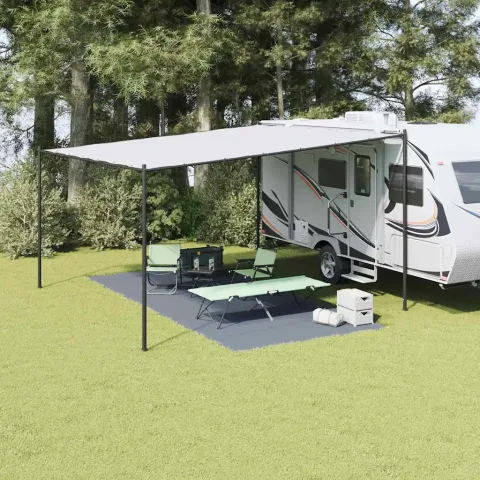 vidaXL Covoare pentru Cort Albastru și Gri 550 x 250 cm Polietilenă