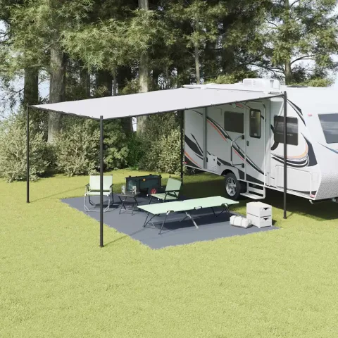 vidaXL Covoare pentru Cort Albastru și Gri 500 × 300 cm Polietilenă