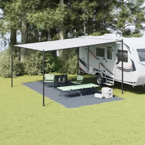 vidaXL Covoare pentru Cort Albastru și Gri 600 × 300 cm Polietilenă