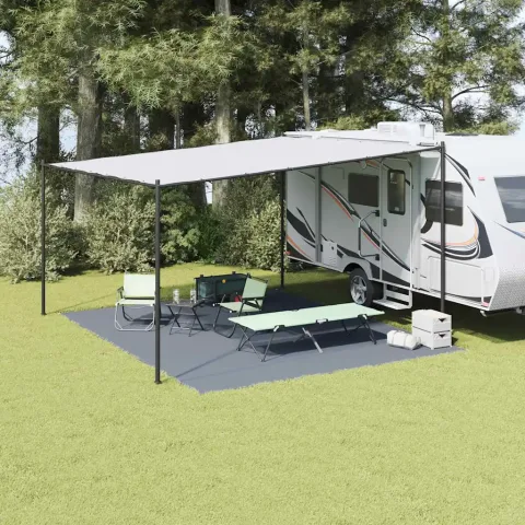 vidaXL Covoare pentru Cort Albastru și Gri 500 x 400 cm Polietilenă