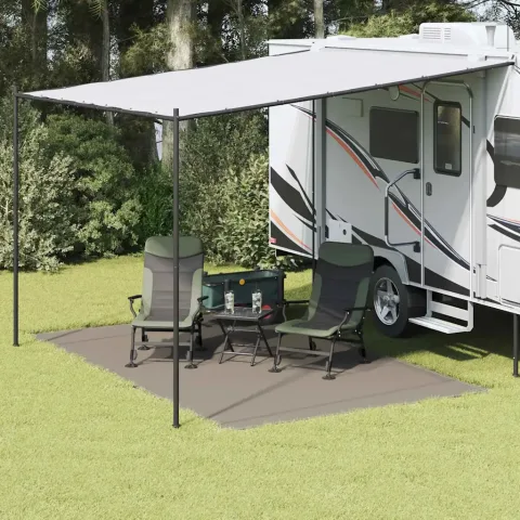 vidaXL Covoare pentru Cort Manual Gri deschis 400 x 250 cm Polietilenă