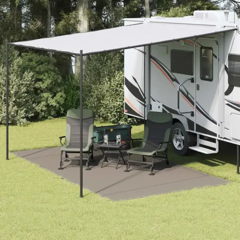 vidaXL Covoare pentru Cort Manual Gri deschis 450 x 250 cm Polietilenă