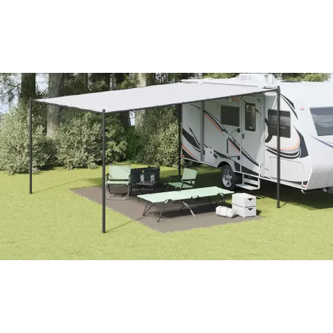 vidaXL Covoare pentru Cort Manual Gri deschis 500 x 250 cm Polietilenă