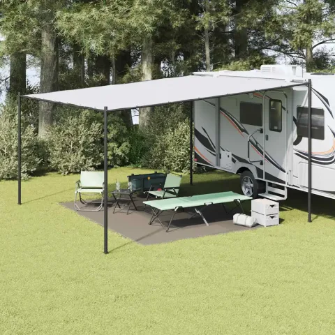 vidaXL Covoare pentru Cort Manual Gri deschis 400 × 300 cm Polietilenă