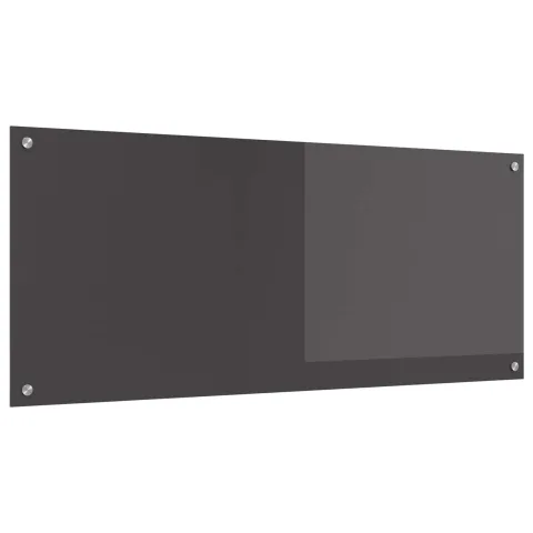 vidaXL Panou de bucătărie Gri închis 120 x 50 cm sticlă securizată