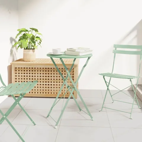 vidaXL Masă de bistro Mentă deschisă Ø 50 x 71 cm