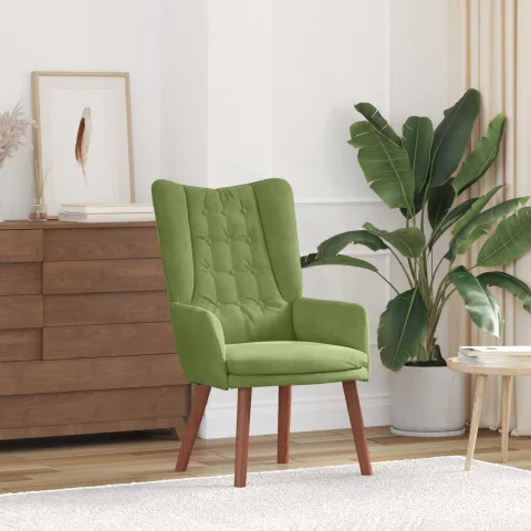 vidaXL fotoliu Verde deschis 63 x 67 x 94 cm Catifea