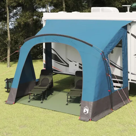 vidaXL Cort Caravan 3-Persoană 3 persoană albastru