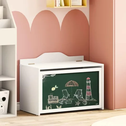vidaXL Depozitare creativă pentru copii ROROS Alb 73 x 40 x 55 cm